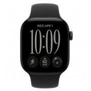 Apple Watch Series 12, 46 mm, GPS, Black Aluminum, Black Sport Band, M/L
