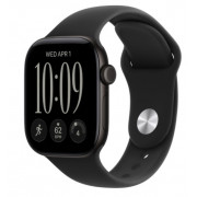Apple Watch Series 12, 42 mm, GPS, Black Aluminum, Black Sport Band, S/M