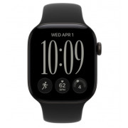 Apple Watch Series 12, 42 mm, GPS, Black Aluminum, Black Sport Band, S/M
