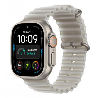 Apple Watch Ultra 4 GPS+Cellular, 49 мм, Natural Titanium TransluGray Ocean Band Apple Watch Ultra 4 GPS+Cellular, 49 мм, Natural Titanium TransluGray Ocean Band